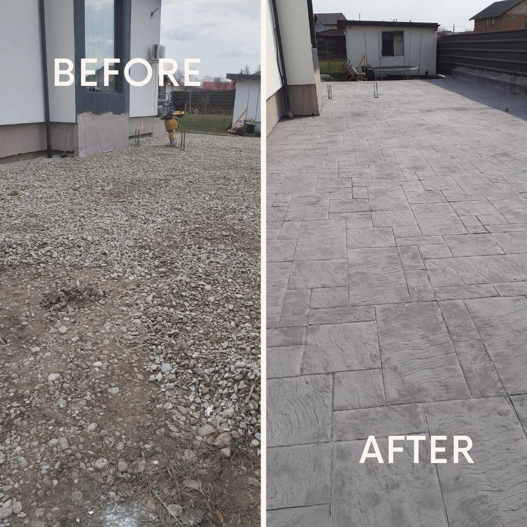 Design beton amprentat exterior